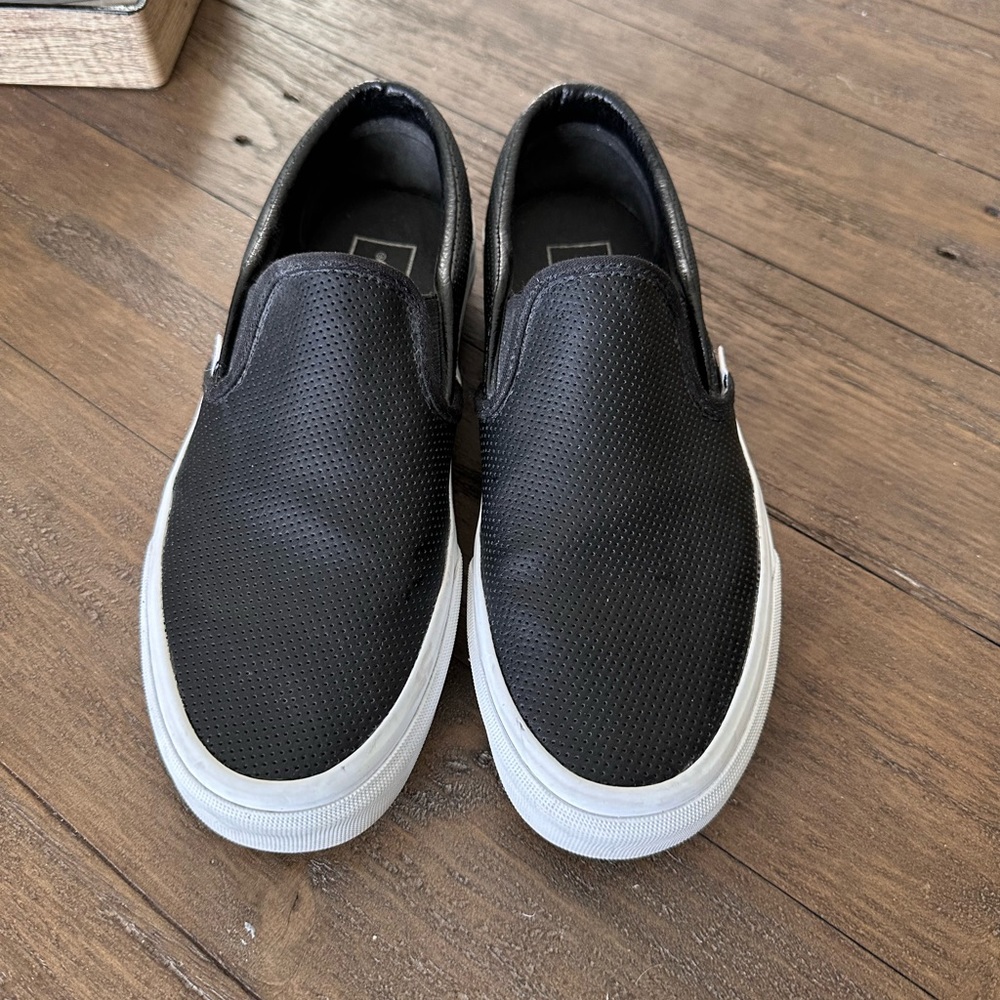 Vans Perforated Leather Slip-Ons
